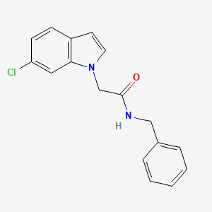 molecular formula C17H15ClN2O B14953571 N-benzyl-2-(6-chloro-1H-indol-1-yl)acetamide 