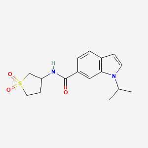 N-(1,1-dioxidotetrahydrothiophen-3-yl)-1-(propan-2-yl)-1H-indole-6-carboxamide