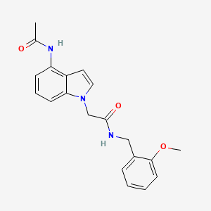 2-[4-(acetylamino)-1H-indol-1-yl]-N-(2-methoxybenzyl)acetamide