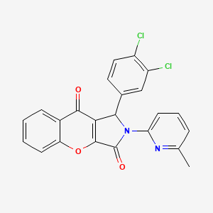 1-(3,4-Dichlorophenyl)-2-(6-methylpyridin-2-yl)-1,2-dihydrochromeno[2,3-c]pyrrole-3,9-dione