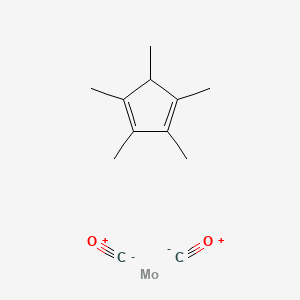 molecular formula C12H16MoO2 B1495374 Carbon monoxide;molybdenum;1,2,3,4,5-pentamethylcyclopenta-1,3-diene 
