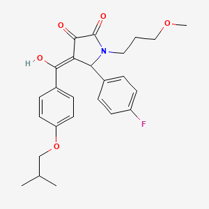 5-(4-fluorophenyl)-3-hydroxy-1-(3-methoxypropyl)-4-{[4-(2-methylpropoxy)phenyl]carbonyl}-1,5-dihydro-2H-pyrrol-2-one