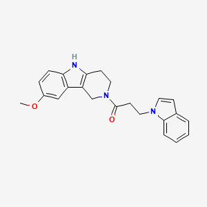 3-(1H-indol-1-yl)-1-(8-methoxy-1,3,4,5-tetrahydro-2H-pyrido[4,3-b]indol-2-yl)-1-propanone