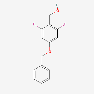 molecular formula C14H12F2O2 B1495382 2,6-Difluoro-4-(phenylmethoxy)-benzenemethanol 