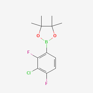 molecular formula C12H14BClF2O2 B1495383 3-Chloro-2,4-difluorophenylboronic acid pinacol ester 