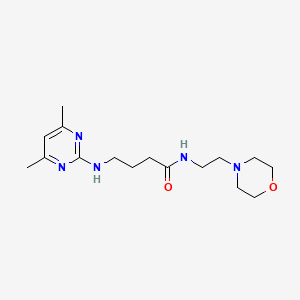 4-[(4,6-dimethyl-2-pyrimidinyl)amino]-N-(2-morpholinoethyl)butanamide