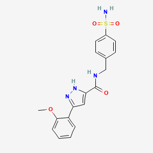 5-(2-methoxyphenyl)-N-(4-sulfamoylbenzyl)-1H-pyrazole-3-carboxamide