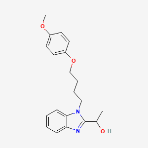 1-{1-[4-(4-methoxyphenoxy)butyl]-1H-benzimidazol-2-yl}ethanol