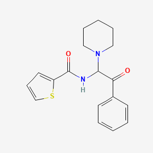 N-[2-oxo-2-phenyl-1-(piperidin-1-yl)ethyl]thiophene-2-carboxamide