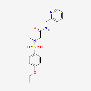 2-[(4-Ethoxy-benzenesulfonyl)-methyl-amino]-N-pyridin-2-ylmethyl-acetamide