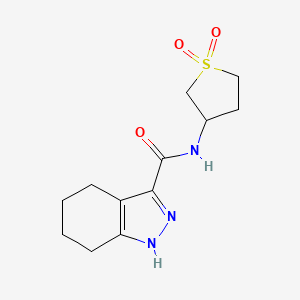 molecular formula C12H17N3O3S B14953978 N-(1,1-dioxidotetrahydrothiophen-3-yl)-4,5,6,7-tetrahydro-2H-indazole-3-carboxamide 