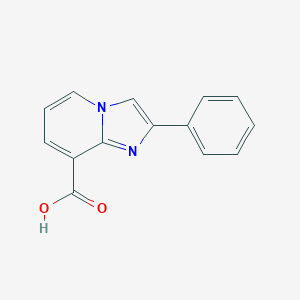 molecular formula C14H10N2O2 B149540 2-苯基咪唑并[1,2-a]吡啶-8-甲酸 CAS No. 131862-27-6