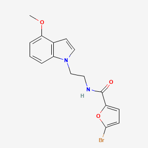 5-bromo-N-[2-(4-methoxy-1H-indol-1-yl)ethyl]-2-furamide