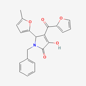 1-benzyl-4-(2-furylcarbonyl)-3-hydroxy-5-(5-methyl-2-furyl)-1,5-dihydro-2H-pyrrol-2-one