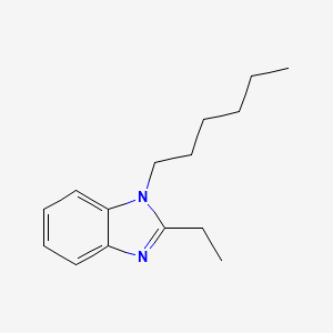 molecular formula C15H22N2 B14954036 2-ethyl-1-hexyl-1H-benzimidazole 