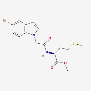 molecular formula C16H19BrN2O3S B14954081 methyl N-[(5-bromo-1H-indol-1-yl)acetyl]-L-methioninate 