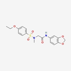 N-1,3-benzodioxol-5-yl-N~2~-[(4-ethoxyphenyl)sulfonyl]-N~2~-methylglycinamide