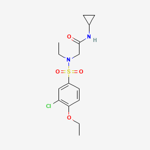 N~2~-[(3-chloro-4-ethoxyphenyl)sulfonyl]-N-cyclopropyl-N~2~-ethylglycinamide