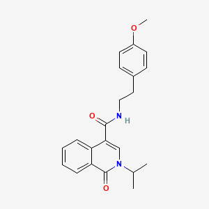 2-isopropyl-N~4~-(4-methoxyphenethyl)-1-oxo-1,2-dihydro-4-isoquinolinecarboxamide