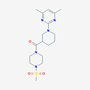 [1-(4,6-Dimethyl-2-pyrimidinyl)-3-piperidyl][4-(methylsulfonyl)piperazino]methanone