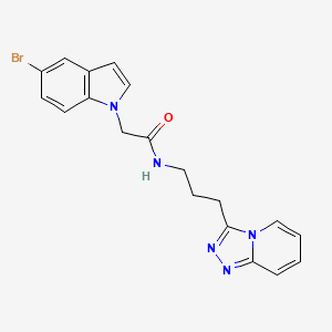 2-(5-bromo-1H-indol-1-yl)-N-(3-[1,2,4]triazolo[4,3-a]pyridin-3-ylpropyl)acetamide