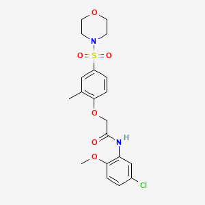 N-(5-Chloro-2-methoxy-phenyl)-2-[2-methyl-4-(morpholine-4-sulfonyl)-phenoxy]-acetamide