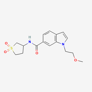 N-(1,1-dioxidotetrahydrothiophen-3-yl)-1-(2-methoxyethyl)-1H-indole-6-carboxamide