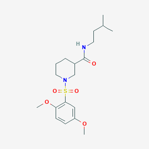 1-[(2,5-dimethoxyphenyl)sulfonyl]-N-(3-methylbutyl)piperidine-3-carboxamide