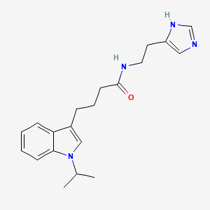 molecular formula C20H26N4O B14954466 N-[2-(1H-imidazol-4-yl)ethyl]-4-(1-isopropyl-1H-indol-3-yl)butanamide 