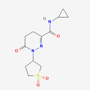 N-cyclopropyl-1-(1,1-dioxidotetrahydrothiophen-3-yl)-6-oxo-1,4,5,6-tetrahydropyridazine-3-carboxamide