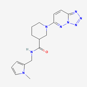 molecular formula C16H20N8O B14954497 N-[(1-methyl-1H-pyrrol-2-yl)methyl]-1-[1,2,3,4]tetraazolo[1,5-b]pyridazin-6-yl-3-piperidinecarboxamide 