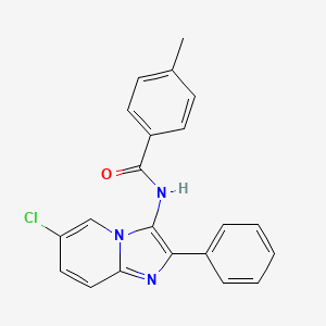 N-(6-chloro-2-phenylimidazo[1,2-a]pyridin-3-yl)-4-methylbenzamide