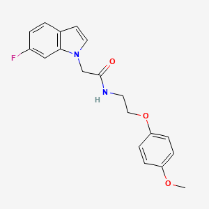 molecular formula C19H19FN2O3 B14954539 2-(6-fluoro-1H-indol-1-yl)-N-[2-(4-methoxyphenoxy)ethyl]acetamide 