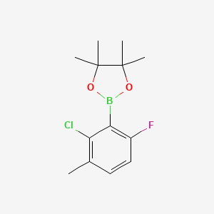 molecular formula C13H17BClFO2 B1495454 2-Chloro-6-fluoro-3-methylphenylboronic acid pinacol ester 