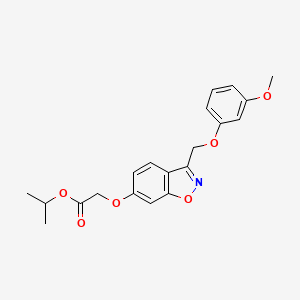 Isopropyl 2-({3-[(3-methoxyphenoxy)methyl]-1,2-benzisoxazol-6-yl}oxy)acetate