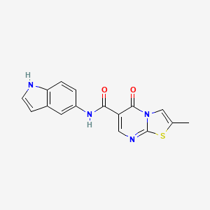 N-(1H-indol-5-yl)-2-methyl-5-oxo-5H-[1,3]thiazolo[3,2-a]pyrimidine-6-carboxamide