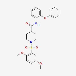 molecular formula C26H28N2O6S B14954587 1-[(2,5-dimethoxyphenyl)sulfonyl]-N-(2-phenoxyphenyl)piperidine-4-carboxamide 