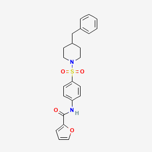 N-{4-[(4-benzylpiperidin-1-yl)sulfonyl]phenyl}furan-2-carboxamide