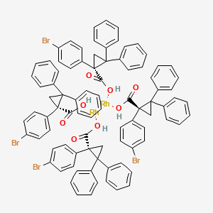 molecular formula C88H68Br4O8Rh2 B1495462 Tetrakis[(S)-(+)-[(1S)-1-(4-bromophenyl)-2,2-diphenylcyclopropanecarboxylato]dirhodium(II) Rh2(S-BTPCP)4 