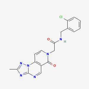 N-(2-chlorobenzyl)-2-(2-methyl-6-oxopyrido[3,4-e][1,2,4]triazolo[1,5-a]pyrimidin-7(6H)-yl)acetamide