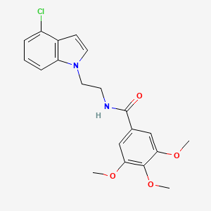 N-[2-(4-chloro-1H-indol-1-yl)ethyl]-3,4,5-trimethoxybenzamide