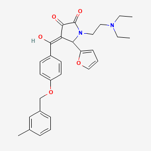 1-[2-(diethylamino)ethyl]-5-(furan-2-yl)-3-hydroxy-4-({4-[(3-methylbenzyl)oxy]phenyl}carbonyl)-1,5-dihydro-2H-pyrrol-2-one