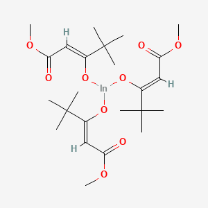 molecular formula C24H39InO9 B1495470 Indium methyl(trimethyl)acetylacetate 