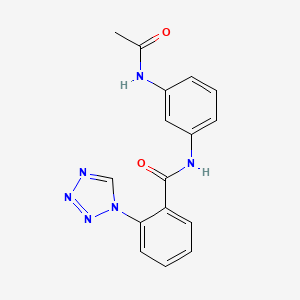 N-[3-(acetylamino)phenyl]-2-(1H-tetrazol-1-yl)benzamide