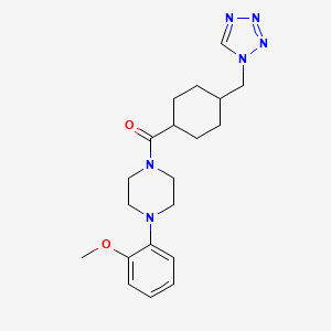 [4-(2-methoxyphenyl)piperazin-1-yl][trans-4-(1H-tetrazol-1-ylmethyl)cyclohexyl]methanone