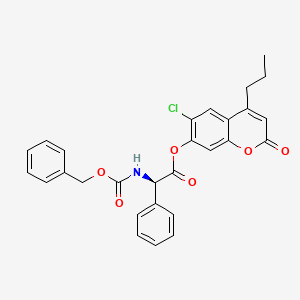 molecular formula C28H24ClNO6 B14954805 6-chloro-2-oxo-4-propyl-2H-chromen-7-yl (2R)-{[(benzyloxy)carbonyl]amino}(phenyl)ethanoate 