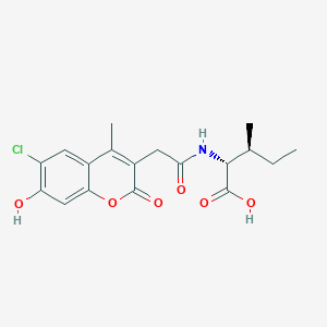 N-[(6-chloro-7-hydroxy-4-methyl-2-oxo-2H-chromen-3-yl)acetyl]-D-isoleucine