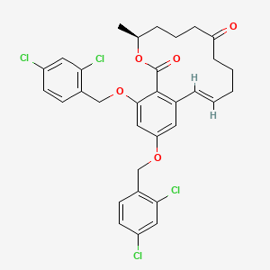 (11E)-14,16-Bis[(2,4-dichlorophenyl)methoxy]-3-methyl-3,4,5,6,7,8,9,10-octahydro-1H-2-benzoxacyclotetradecine-1,7-dione