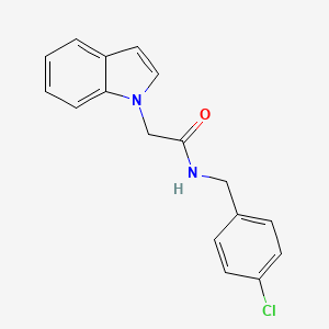 molecular formula C17H15ClN2O B14954873 N-(4-chlorobenzyl)-2-(1H-indol-1-yl)acetamide 