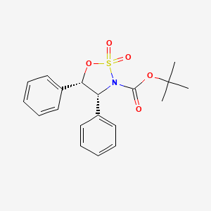 molecular formula C19H21NO5S B1495488 (4R,5S)-tert-Butyl 4,5-diphenyl-1,2,3-oxathiazolidine-3-carboxylate 2,2-dioxide 
